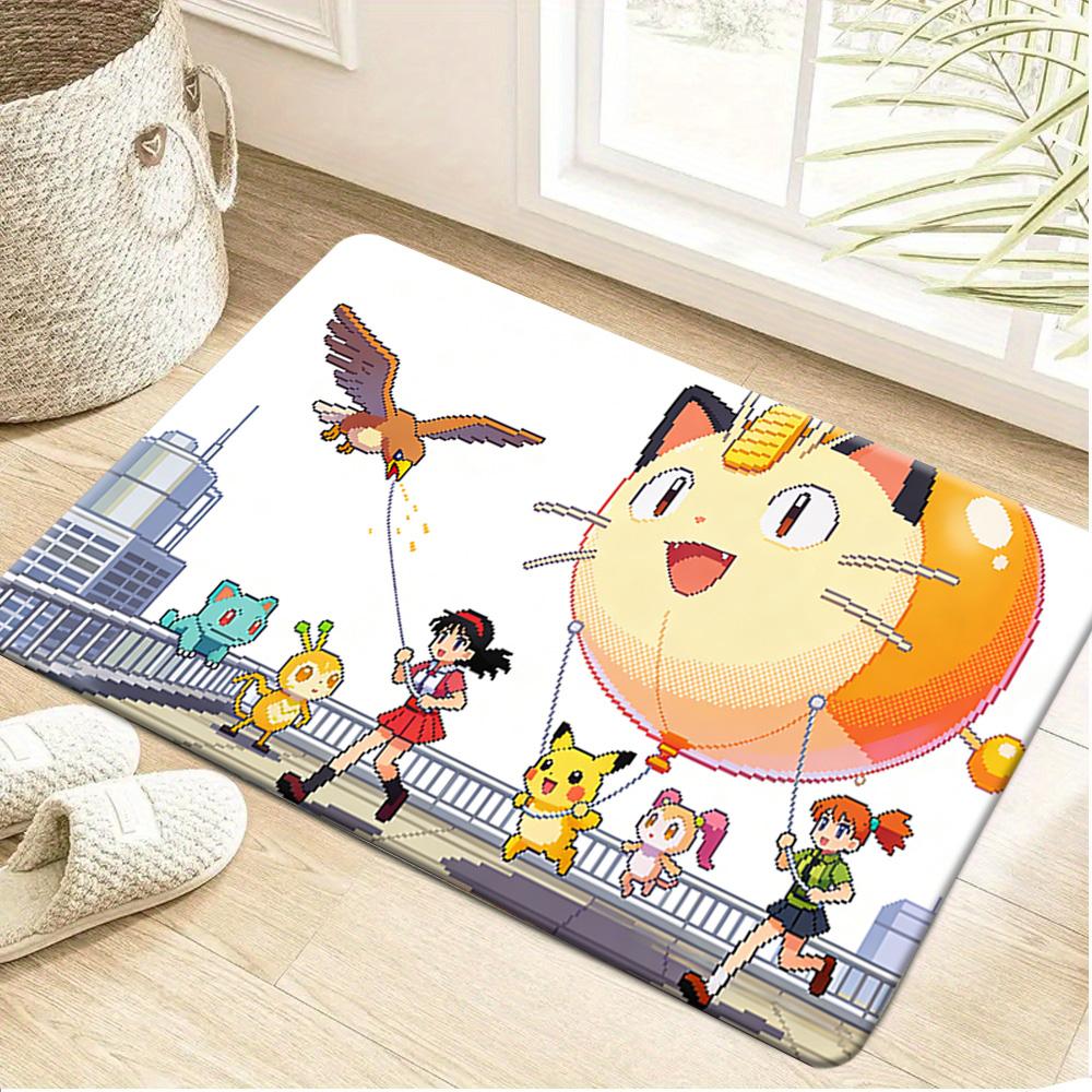 Pokemon Koraidon vs Miraidon Print Non-Slip Doormat, Absorbent Floor Mat for Home Decor