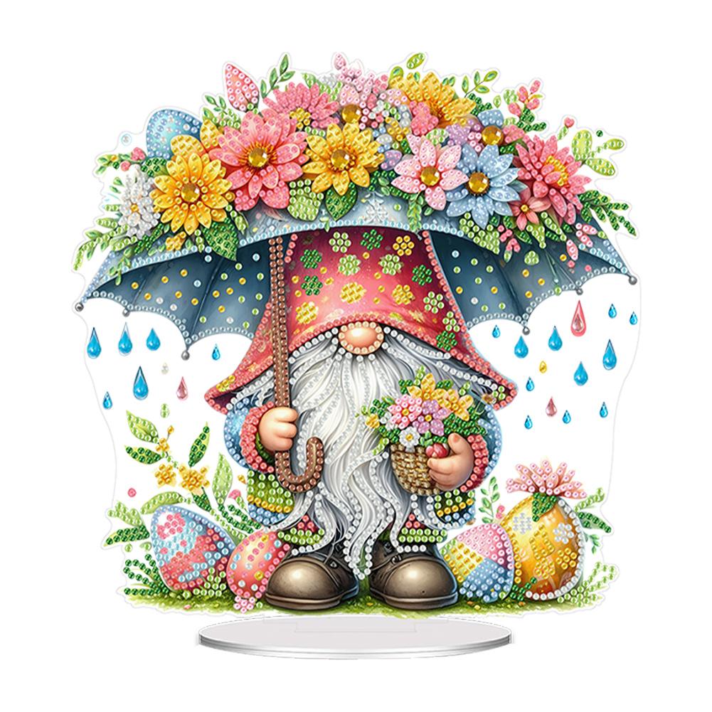 Акриловые специальные формы пасхальный кролик настольная алмазная живопись наборы украшений Стразы настольные украшения для домашнего офиса Декор