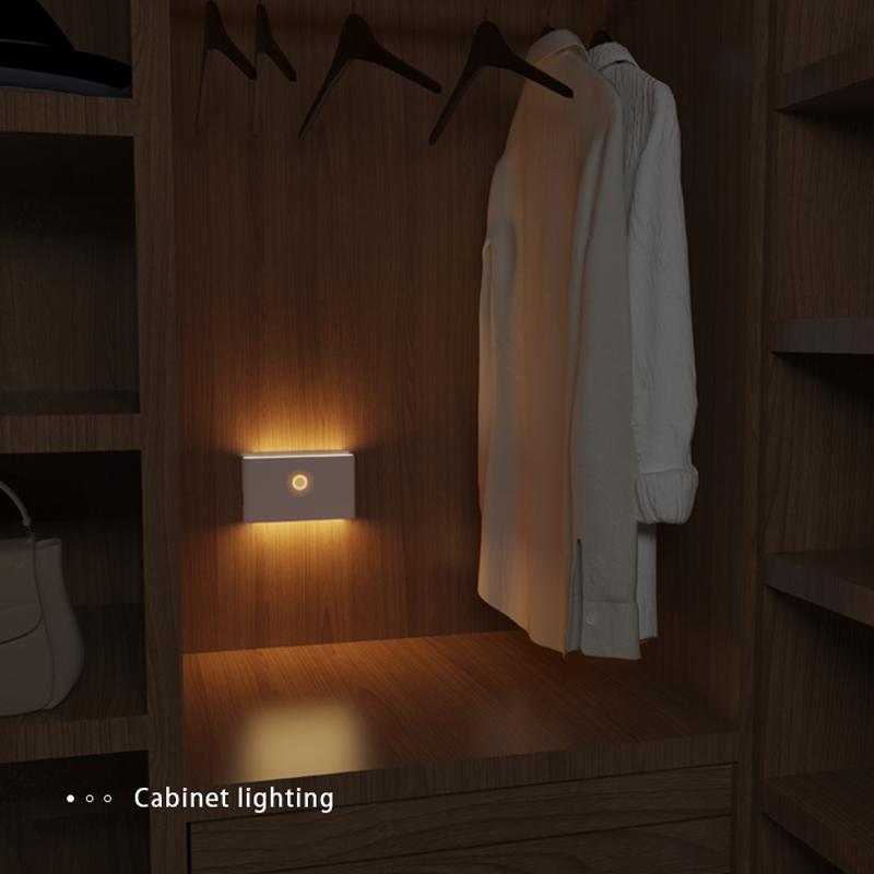 Датчик движения Smart Linkage, ночник, аккумуляторная беспроводная магнитная светодиодная индукционная лампа, настенная домашняя спальня, кухня, лестница