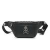 Rock Skull Women's Belt Bag Rivet Chest Bag Steamed Waist Bag Female Bags Punk Fanny Packs Lady Bags