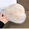 Winter New Imitation Fur Mink Hair Fisherman Hat Imitation Mink Mongolia Cap Warm Ear Protection Cap Bucket Hat Women's Hat