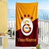 Galatasaray Customizable Name Beach Towel Super Soft & Absorbent Suitable for Swimming Gym Camping Yoga Vacation