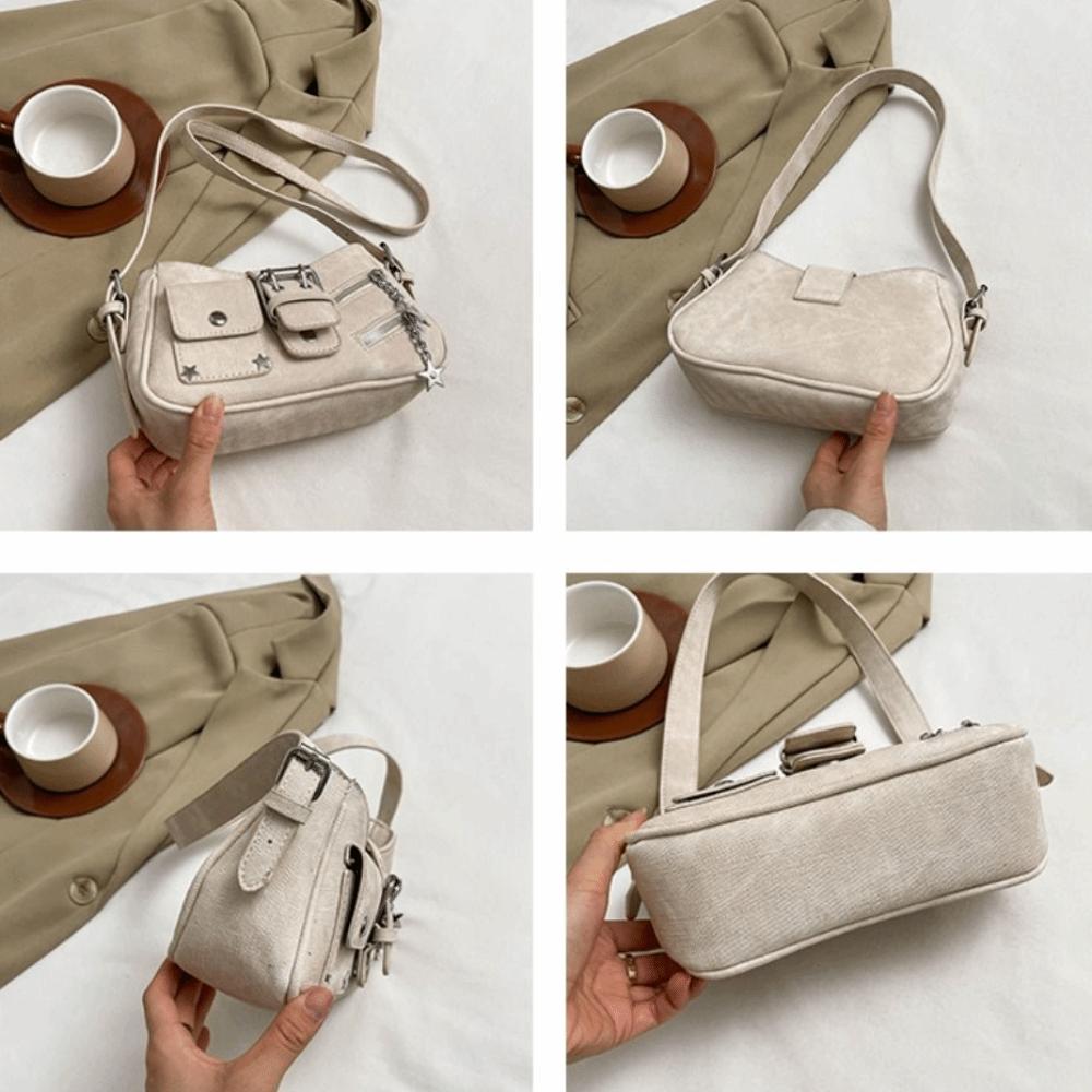 Star Spicy Girl Shoulder Bag Handbag Retro Crossbody Bag Portable Y2K Underarm Bag Shopping