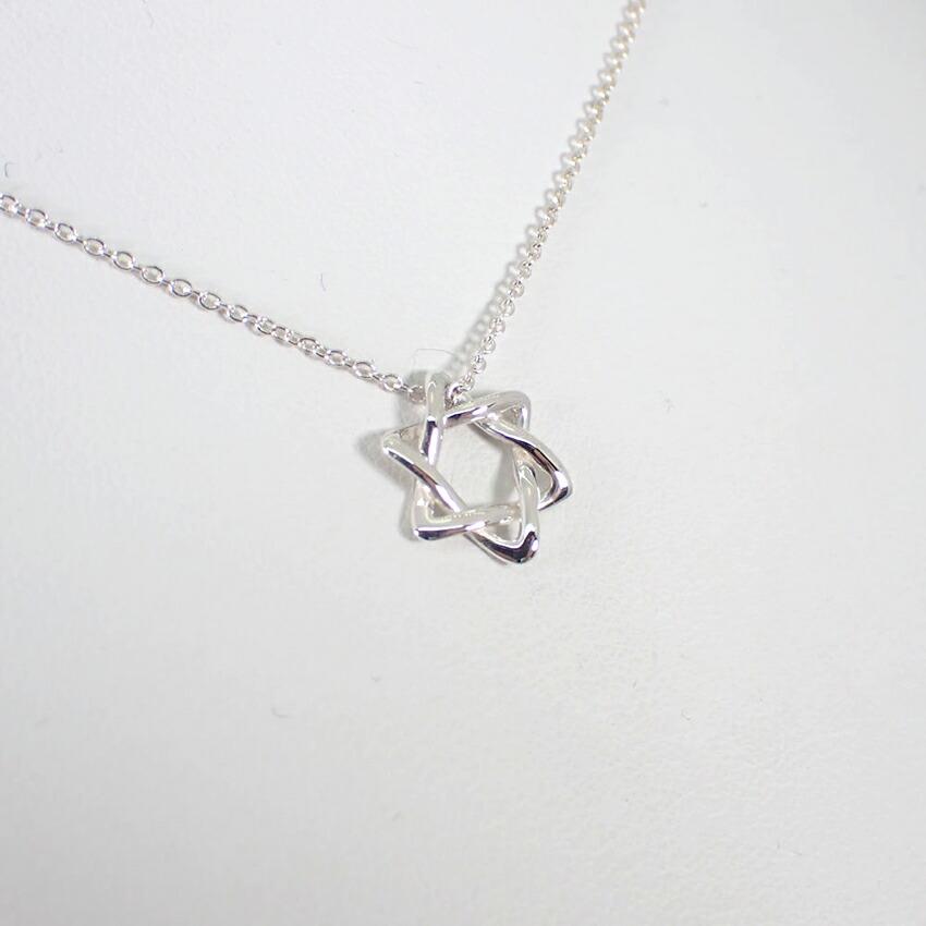 [Б/У] TIFFANY 925 Подвеска/Ожерелье Звезда Давида/g507-44