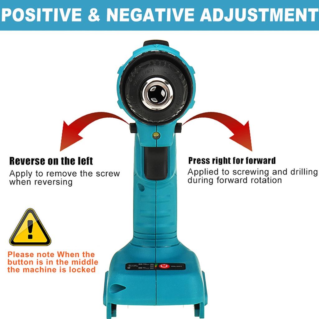 3 In 1 288VF 520N.M Brushless Electric Drill Impact Rechargeable Furnish Handheld Cordless Screwdriver with Lithium Battery