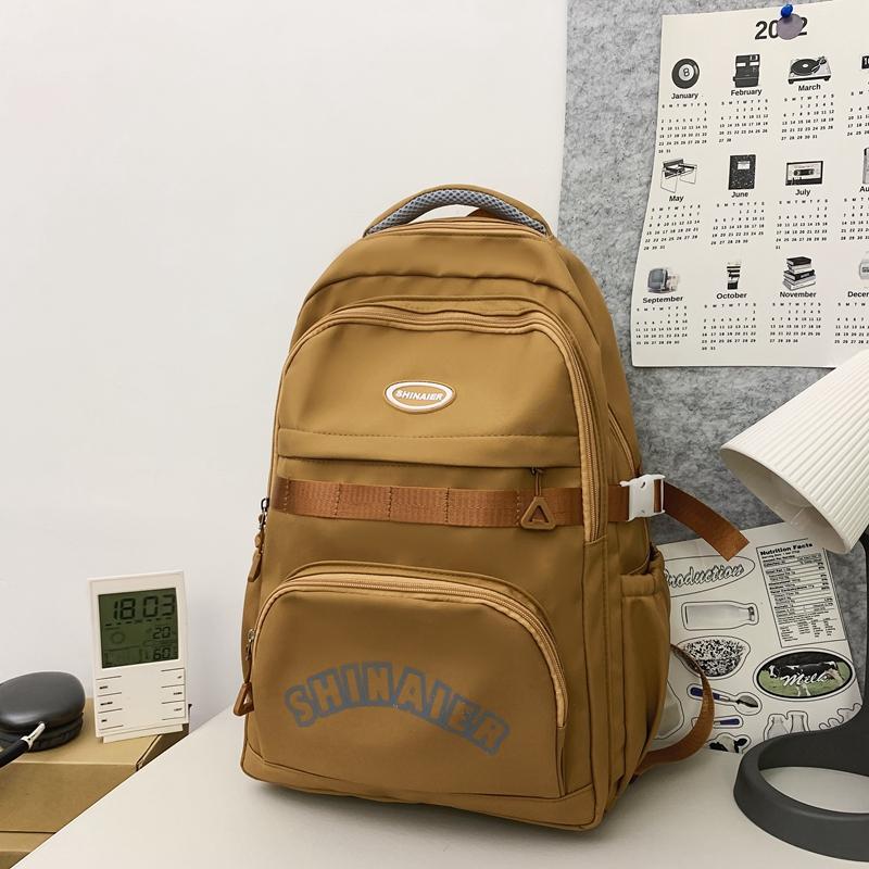 Рюкзак для ученика средней школы, женский нейлоновый рюкзак, мужской рюкзак с принтом в виде букв