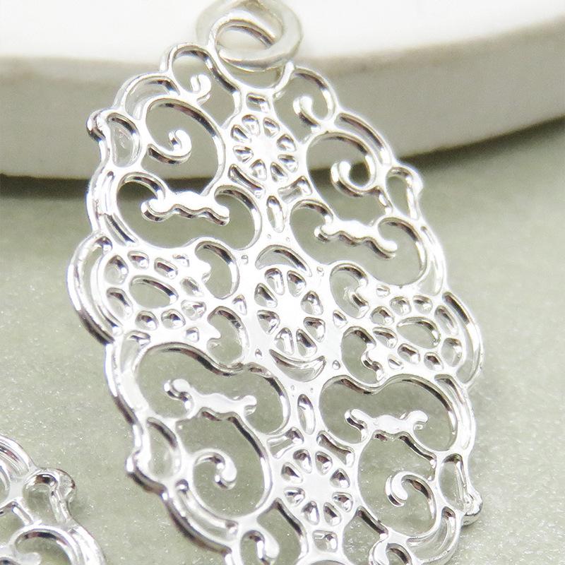 Light Luxury Hollow Computer Piece Pendant Earrings Simple Creative Relief Tree of Life Accessories Ear Decoration