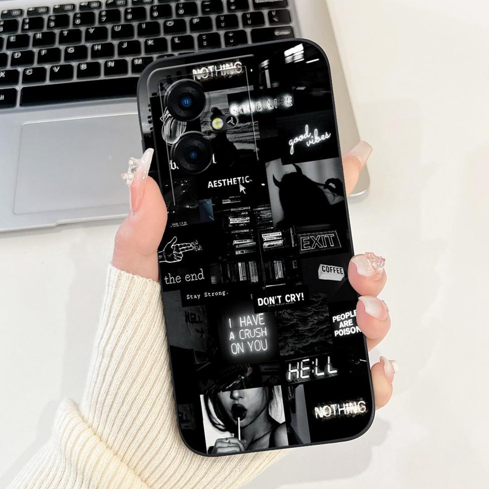 Чехол для Tecno Pova Neo 3 Силиконовый Милый Кот Модный Бабочка Цветы Любовь Расписная Крышка Для Чехла Телефона Tecno Pova Neo 3 LH6n
