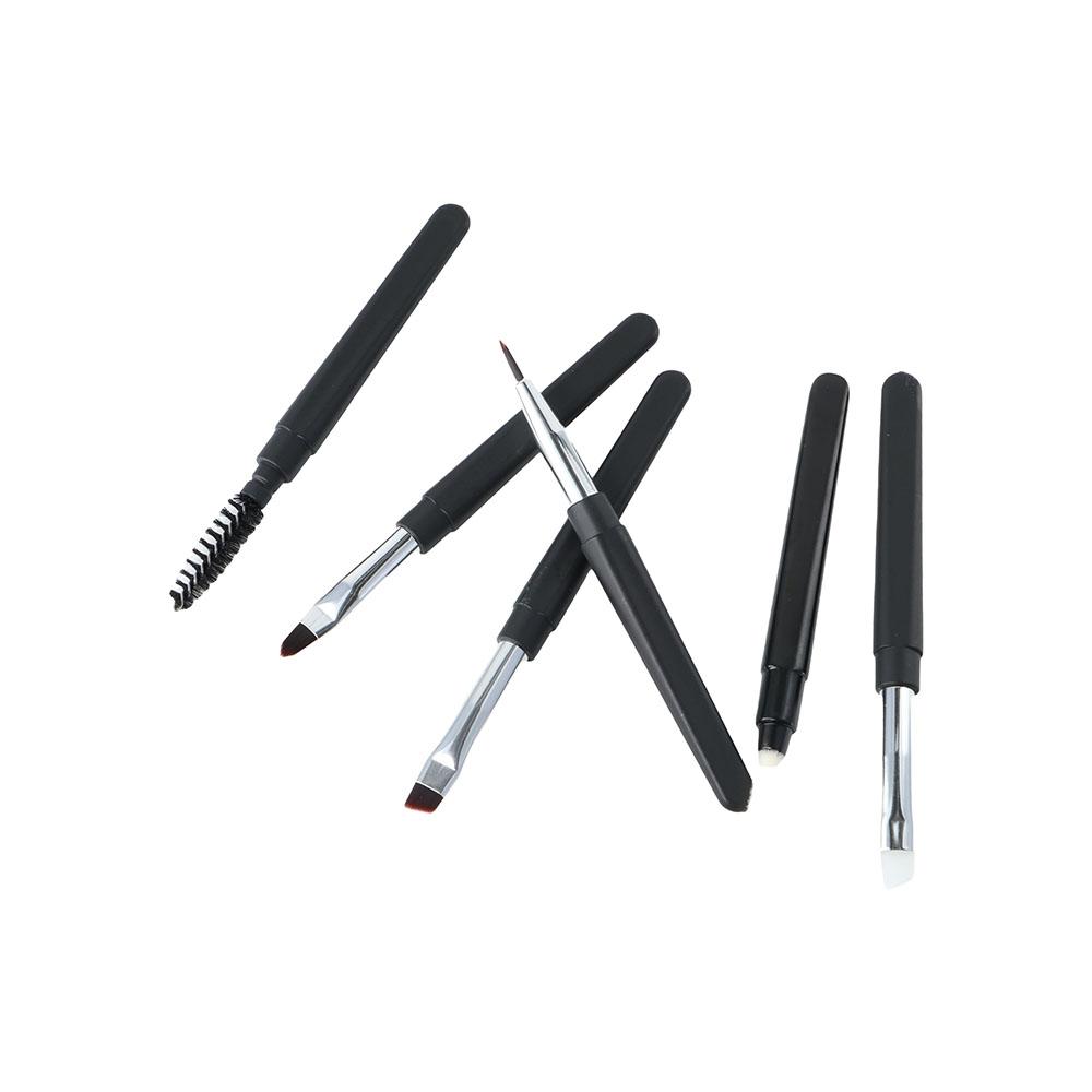 Makeup Accessories with Dust Cover Makeup Tool Lip Brush Eyeliner Brush Eyebrows Eyelashes Brush