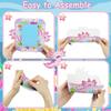 GLURUITE 24 Pcs Axolotl Party Paper Food Trays Disposable Axolotl Shaped Serving Boat Snack Bowls for Baby Shower Birthday Party Supplies Favors