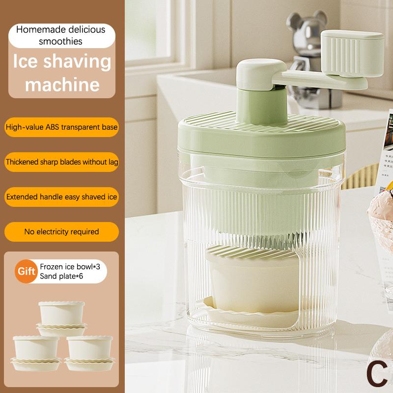 Машина для производства бритого льда, небольшая ручная дробилка льда, домашняя ручная машина для приготовления смузи, подходящая для кемпинга на открытом воздухе