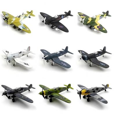 Нетоксичный 1/48 Вторая Мировая Война Военный Истребитель F4U Corsair P-51D Bf109 Hurricane Истребитель 4D Сборная Модель Самолета Пластик DIY Головоломка Игрушка Подарки