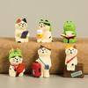 Creative Cat Statue Japanese Handmade Craft Modern Art Model Cute Mini Toy For Kids Kawaii Miniature Dollhouse Accessories Gift