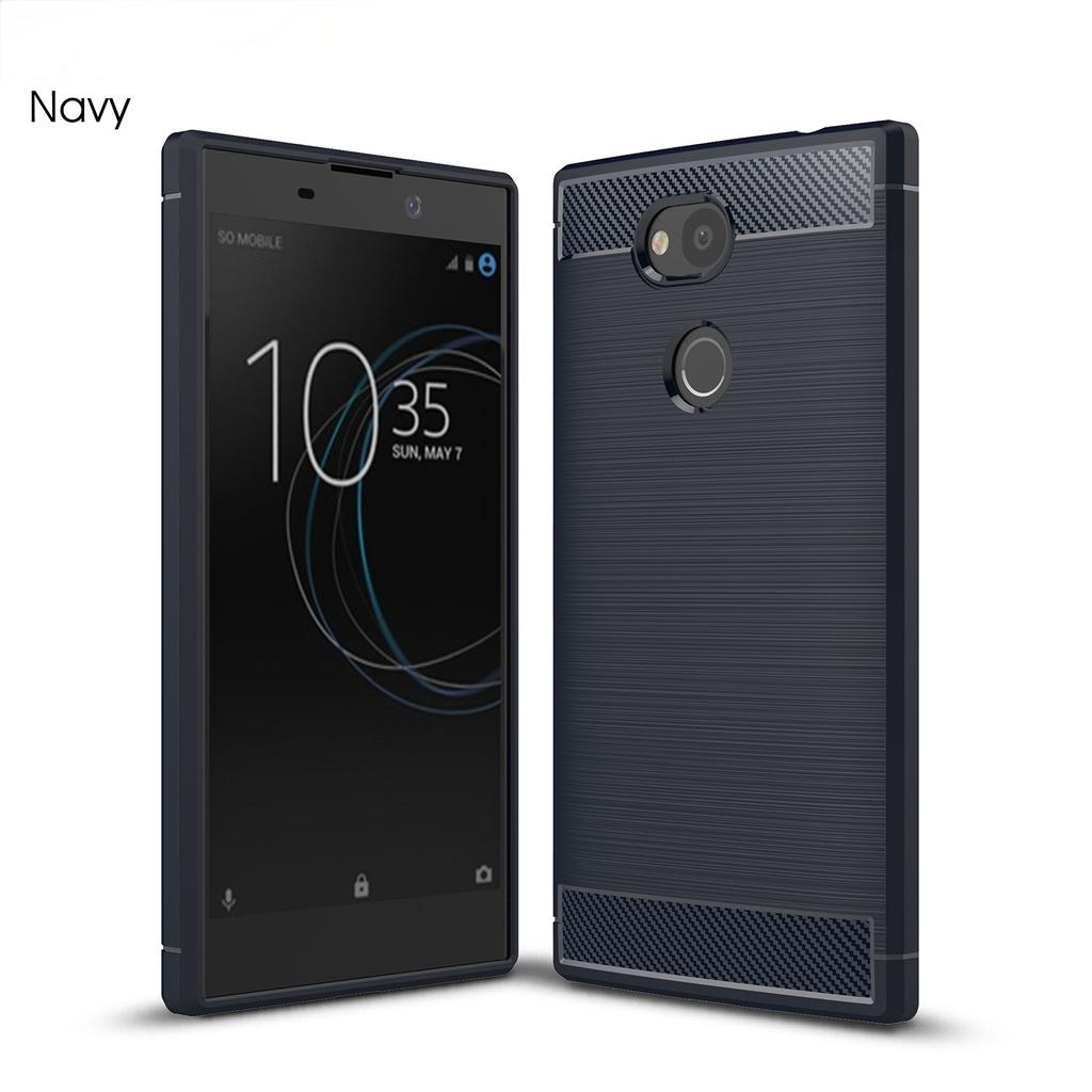 Чехол из углеродного волокна для Sony Xperia L3 L2 L1, мягкий противоударный чехол для Sony 1 5 10 XA1 XA2 Plus, ультра антидетонационный силиконовый чехол