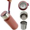 THERMAL TRAVEL MUG STEEL 650 ml FOR COFFEE, TEA, WATER + STRAINER