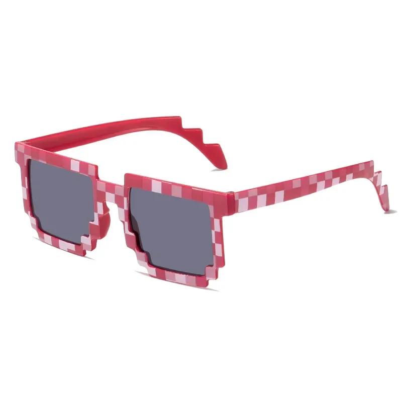 2024 New Fashion Sun Glasses Hot Sale Sunglasses Creeper Glasses Novelty Mosaic Funny Goggles Boys Girls Pixel Eyewear