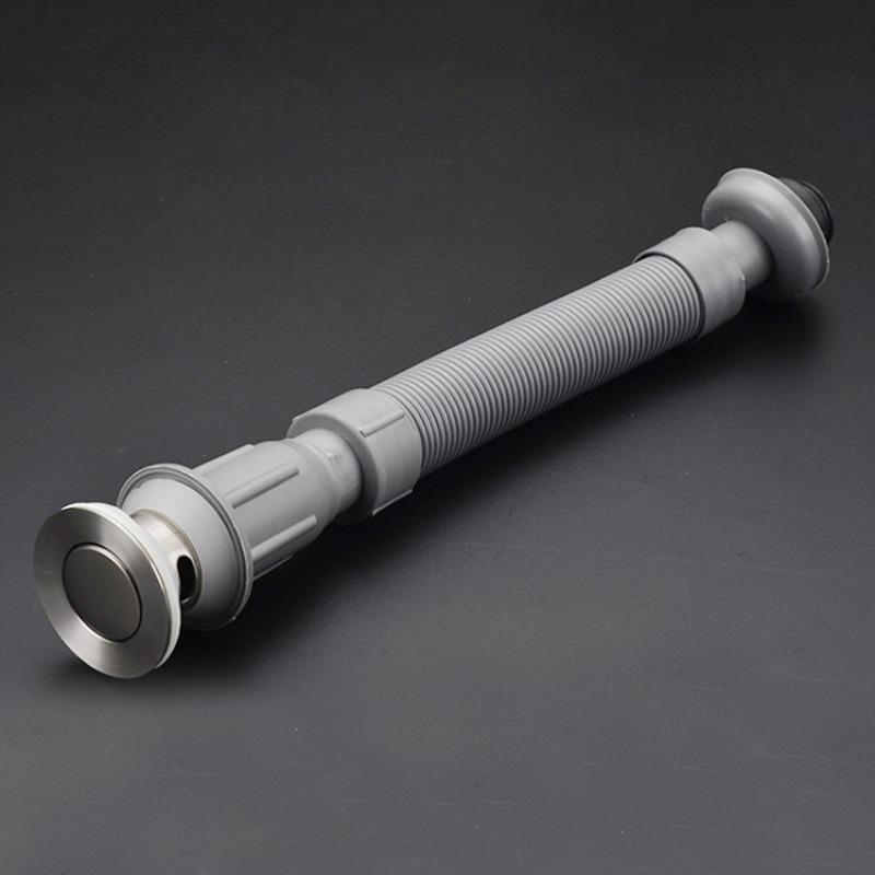 1 шт. Аксессуары для ванной комнаты, Умывальник, Умывальник Интегрированный канализационный сифон S-образный пластиковый соединитель канализации,