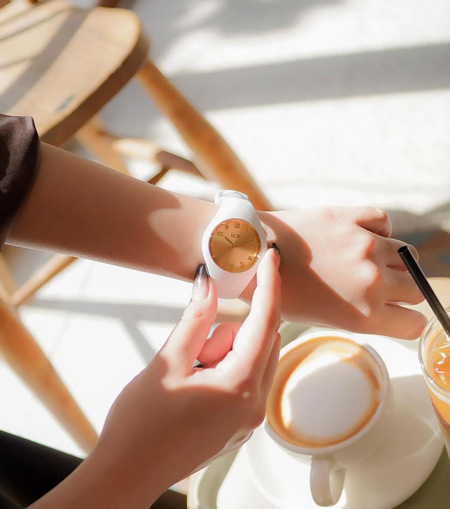 Авторизованный дистрибьютор часы Ice watch 022583 ICE glam white chic small 37mm 3 стрелки [Ice-watch] женские ЧЕРНО-БЕЛЫЕ