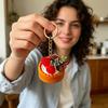 Simulated Food Squeeze Toy Keychain Stress Relief Bread Dessert Key Ring