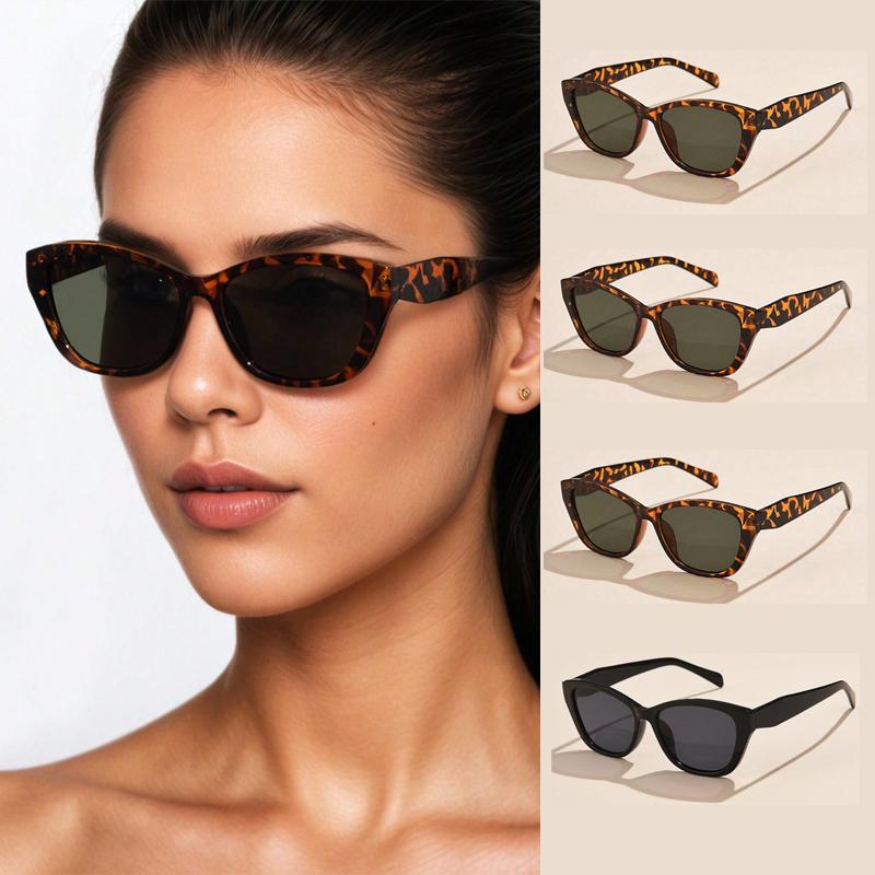 4pcs Luxury Brand Cat Eye Sunglasses Women Vintage Designer Black Glasses Outdoor Sun Glasses For female UV400 Eyewear Shades