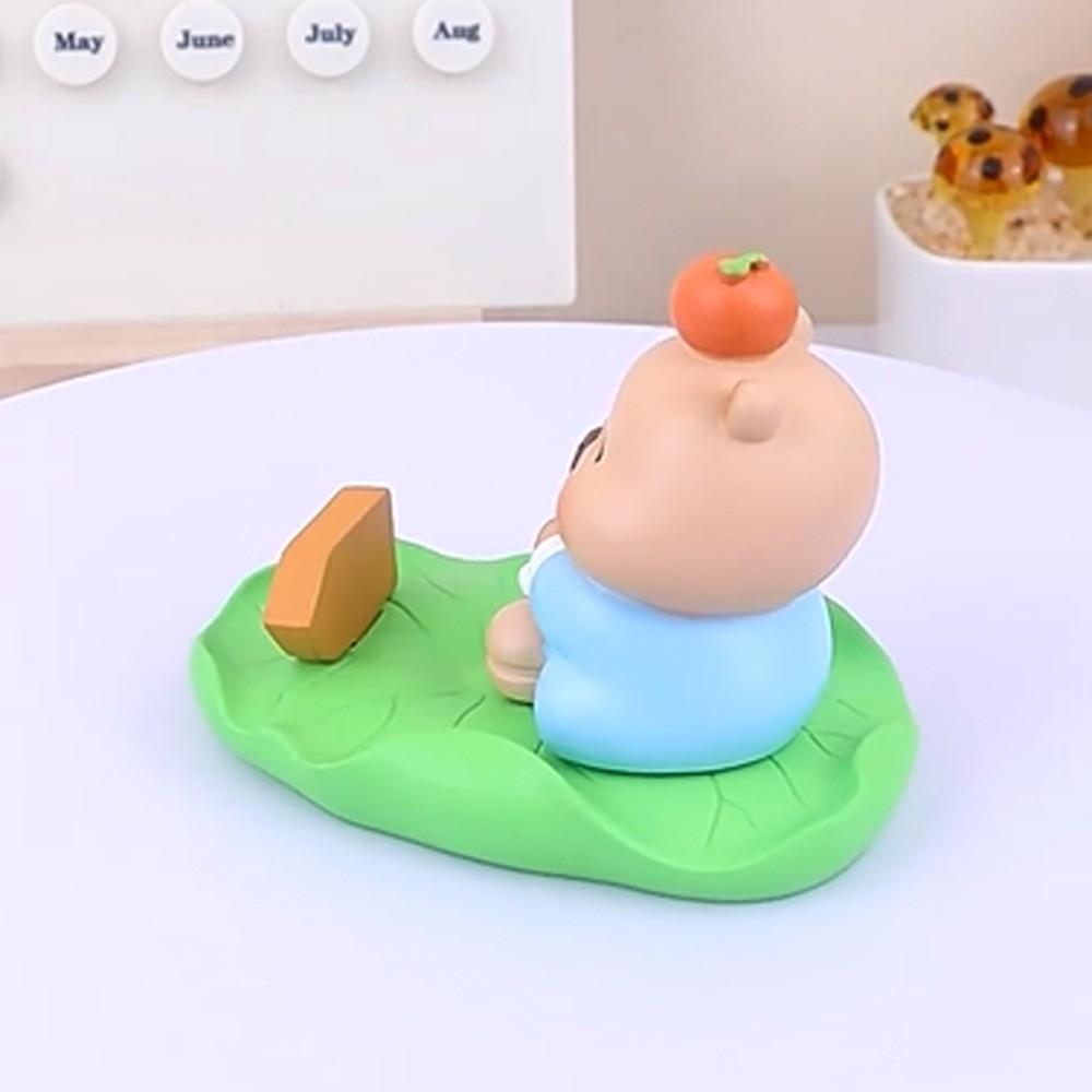Desk Decor Capybara Mobile Phone Stand Figure Model Capybara Cell Phone Bracket Desktop Ornaments