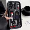 Чехол для телефона iPhone 17 16e 16 15 14 13 12 11 Pro Max Mini XR XS X 7 8 Plus Хакер Креативный Меха Мягкий ТПУ Задняя крышка