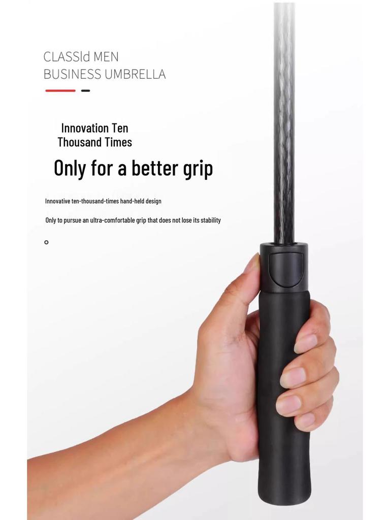 Премиальный очень большой зонт для гольфа с длинной ручкой и водонепроницаемой двухслойной конструкцией