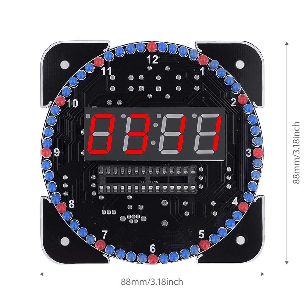 Набор для пайки цифровых часов с корпусом для батарейного отсека для научных проектов, DIY электроники, обучения и дома/офиса