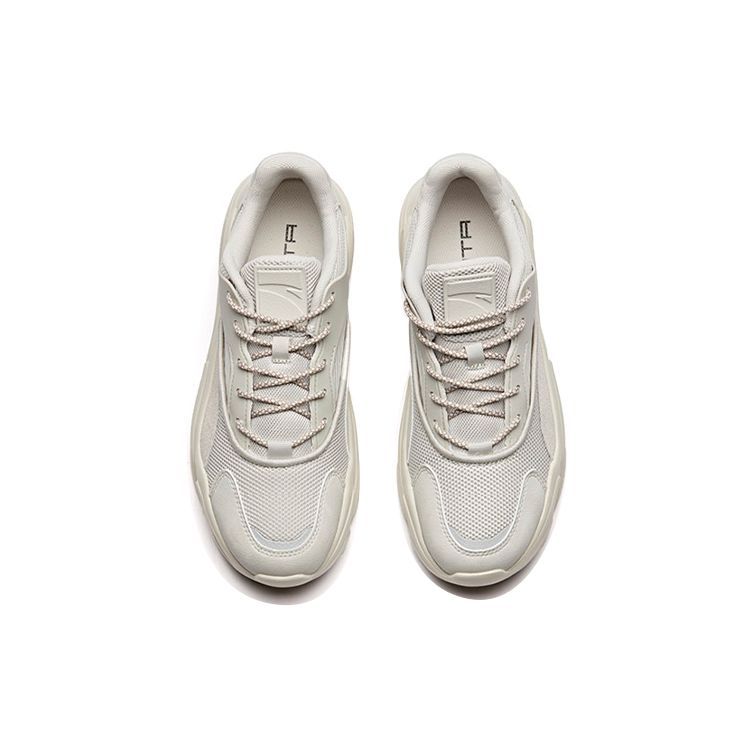 Anta Кроссовки Lifestyle Series с нескользящей износостойкой дышащей низкой повседневкой, мужские кроссовки Linen-Gray 11848883-2