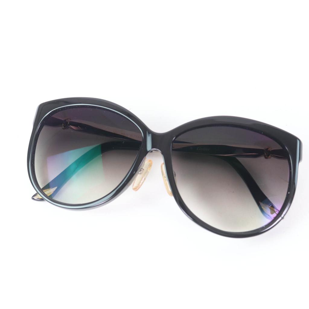 Excellent Cartier sunglasses Trinity Eyewear Black silver gold Women 6268522 Used