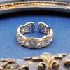 Buccellati Ring Set Women's Lace Hollow Engraved Full Diamond Inlaid High-end Hand Jewelry