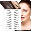 4D Hair-like Waterproof Eyebrow Stickers Eyebrow Transfer Stickers Care Shaping Arch Style Stickers For Women (6pc)