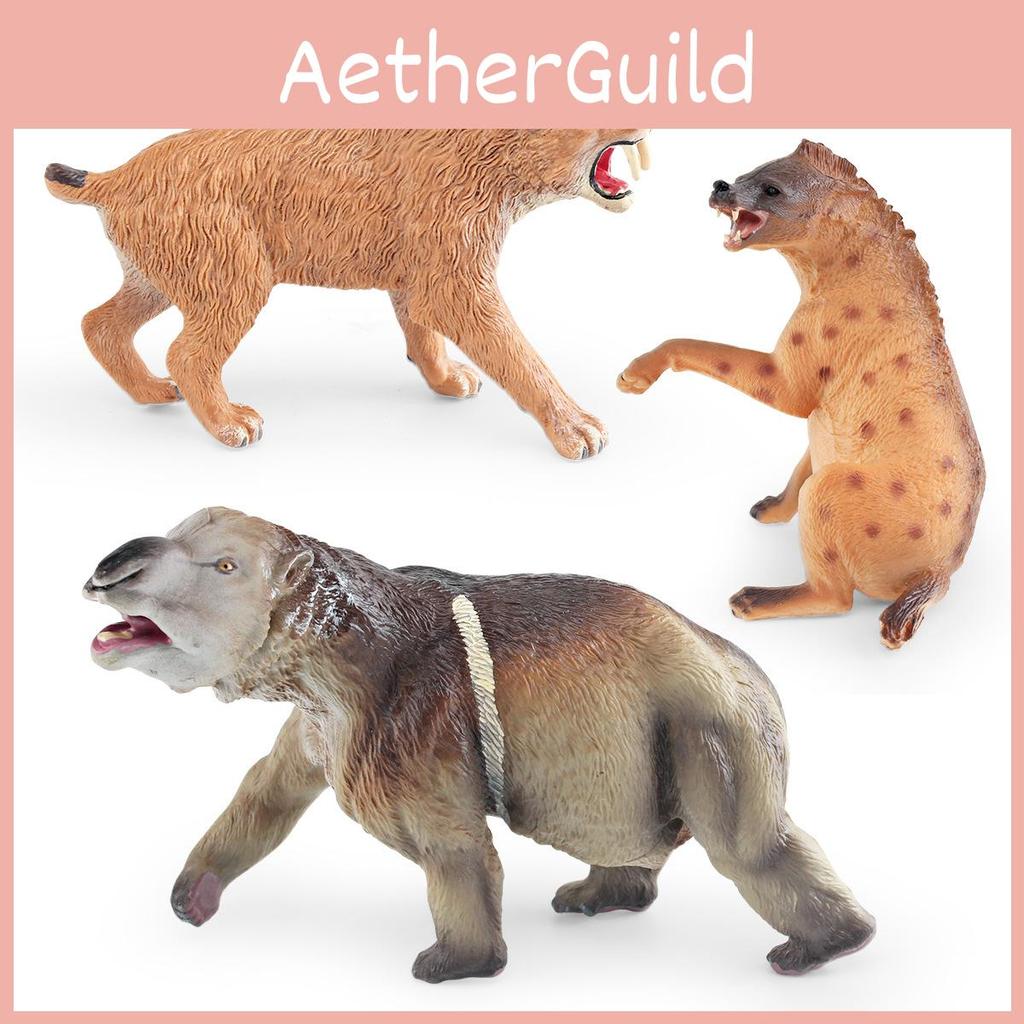 Wild Simulation Toxodon Dogs Machairodus Ancient Prehistoric Models Animals