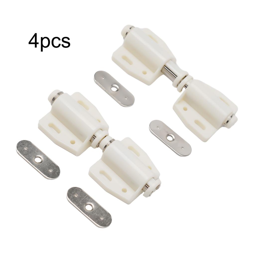 4Pcs Latch Single Magnetic Pressure Push To Open Touch Latch Cabinet Double Door Rebound Single Touch Magnet Home Hardware Acces