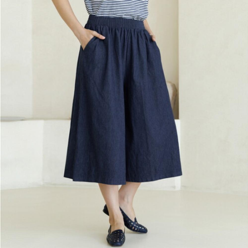 Dedra Wide Denim Pants Ptd3182