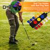 Golf Tee Holder Portable Golf Tee Storage Holder with 12 Golf Tees Holes Golf Bag Attachment Golf Tees Carrier for Carts Hitting