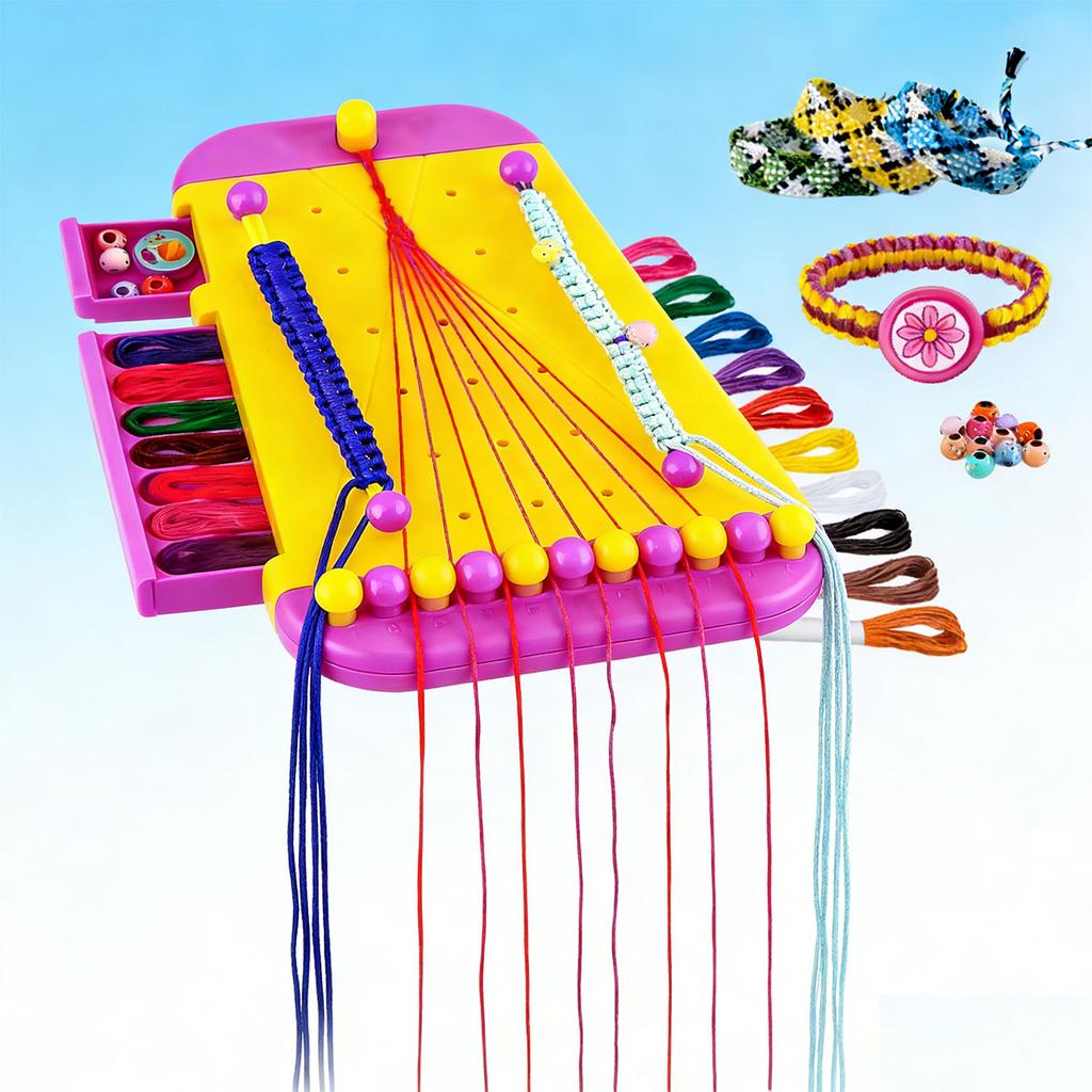 Набор для изготовления детских украшений «Рукоделие» - Рождественский подарок на день рождения - Простой станок для изготовления браслетов