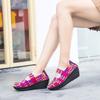 Women's Woven Sandals Summer Sloping Puffy Cake Thick Sole Cloth Fish Mouth Sports Sandals