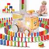 ZOZOFO Automatic Domino Train 120p Domino Chip Infant Toy Childrens Toy Birthday Gift Nephew Gift Childrens Day Gift/Home Birthday Gift, Korea Game