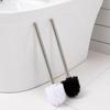 Replaceable Stainless Steel Toilet Brush Head and Handle for Cleanliness