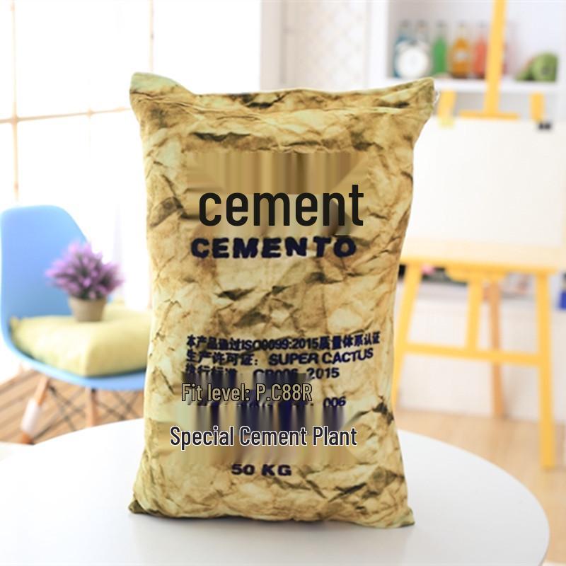 Creative Simulation Cement Sand Rice Flour Buckwheat Throw Pillow: Prank Gag Nap & Seat Cushion
