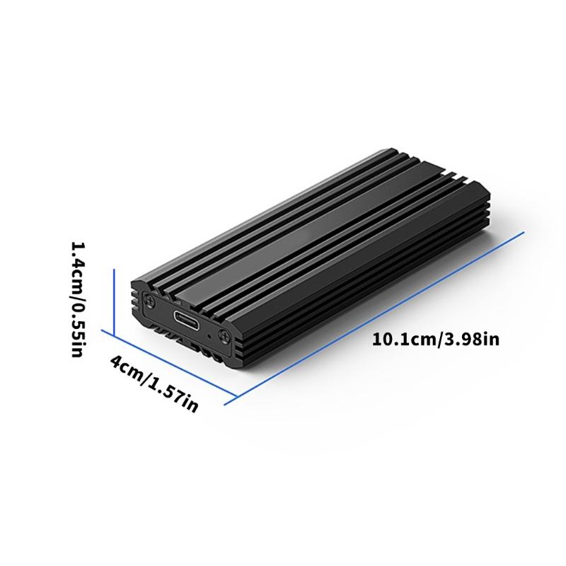 Алюминиевый корпус M.2 NVMe USB3.2 Скорость передачи 20 Гбит/с Отвод тепла Простая установка для 2230 2242 2260 2280