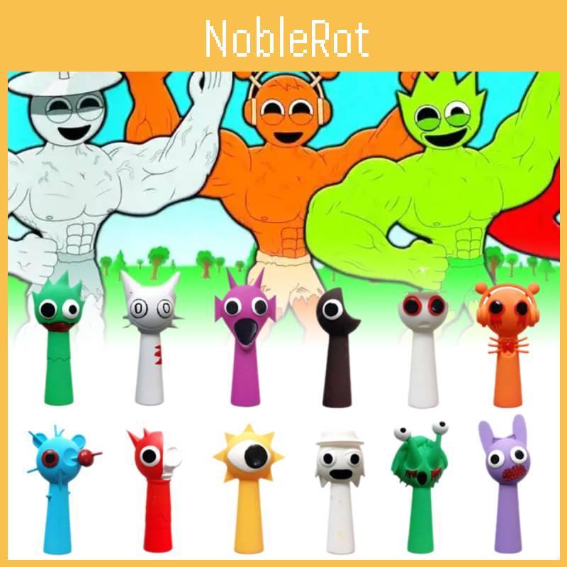 12pcs Game Sprunki Figurine Model Toys Doll Cake Decoration Children Pvc Gifts