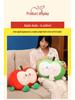 Green Apple Nap Pillow & Keychain Set: Red Apple Cushion for Sofa/Bed + Apple Pendant Keychain