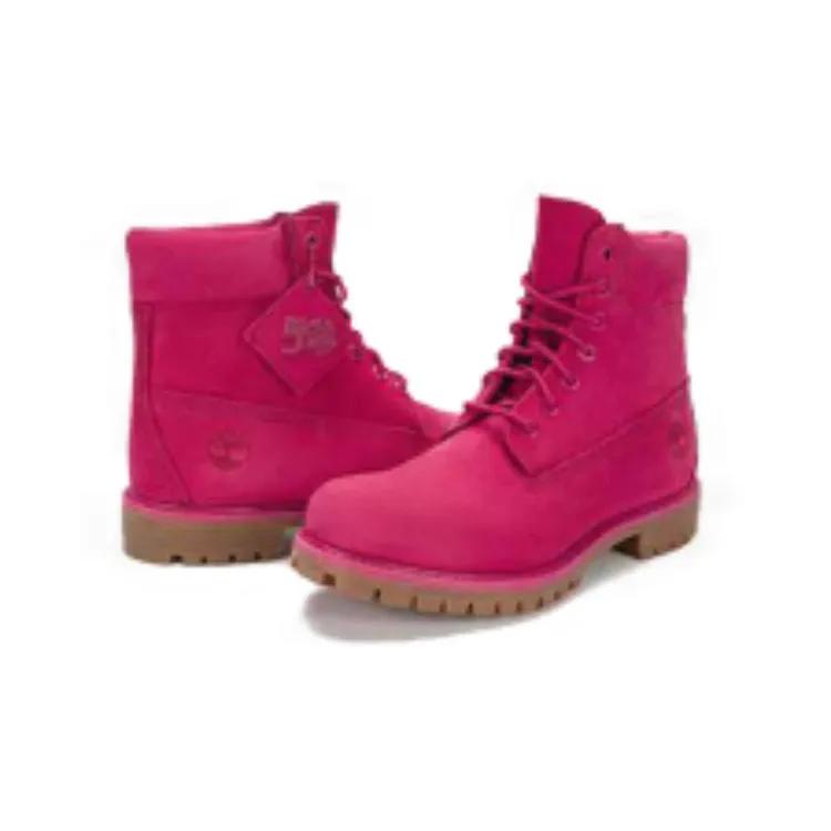 Timberland Премиальные розовые ботинки 6 дюймов (унисекс) Ботильоны A5VHDW