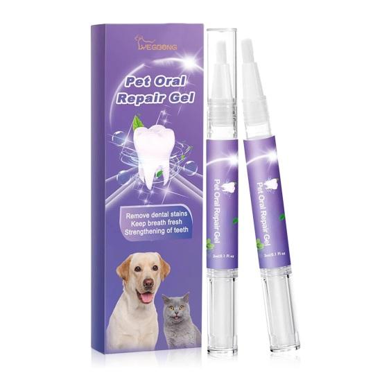 Гель для ухода за полостью рта домашних животных, устраняющий неприятный запах изо рта, отбеливающий зубы, нежный эффективный уход за зубами