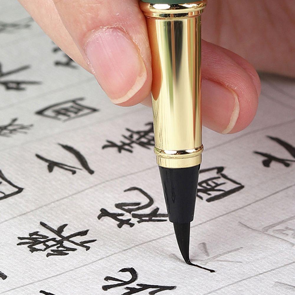 Soft Head Soft Weasel Hair Fountain Pen Calligraphy Brushes Small Regular Script Brush Ink Pen