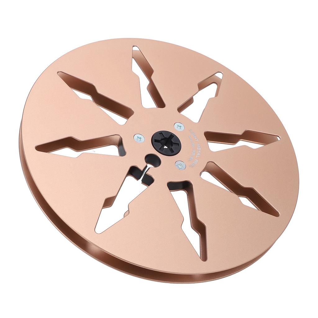 1 4 7 Inch Empty Tape Reel 8 Holes Aluminum Alloy Open Reel Sound Tape Empty Reel for Reel to Reel for ReVox Studer Gold