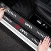 VKXG1 4Pc Carbon Fiber Car Door Sill Threshold Protector Logo Stickers For Opel Astra Insignia Mokka Zafira Corsa Vectra Antara Meriva