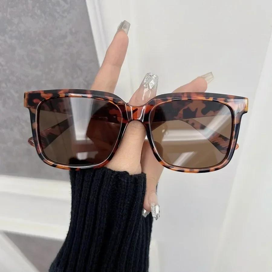 Квадратные Солнцезащитные Очки Женские Мужские Классические Винтажные Модные Очки для Личности Стильные Повседневные Минималистичные